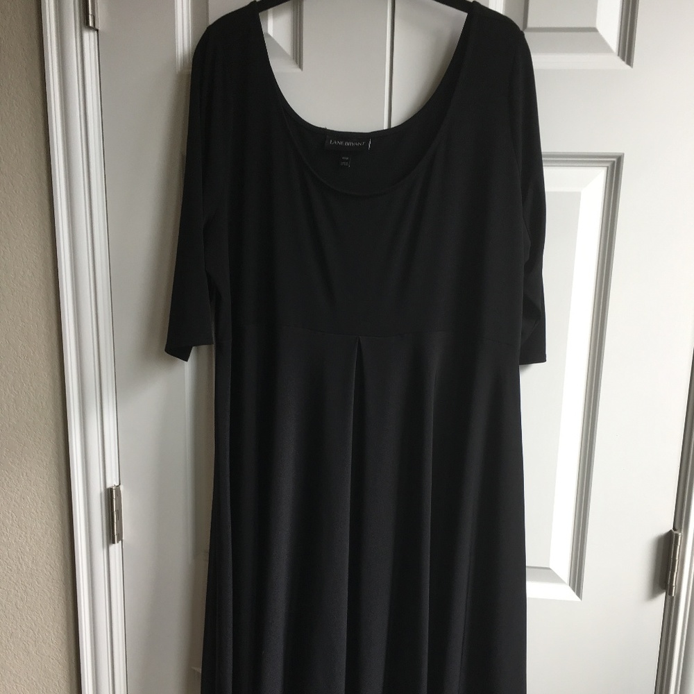 Lane Bryant Size 18-20 Black Dress Scoop Neckline